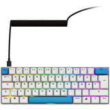 Sharkoon SKILLER SGK50 S4 Gen2 PBT, Gaming-Tastatur weiß, DE-Layout, Gateron G Pro 3.0 Yellow