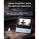 SwitchBot Video-Türklinge inkl. Display, Türklingel weiß/silber