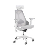 ASUS ROG Destrier Ergo Gaming-Stuhl white weiß, mobile Gaming-Armstützmodus, Akustikpaneel