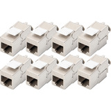 Digitus CAT 6A Keystone Modul geschirmt werkzeugfrei 8 Stk., Keystone-Modul 