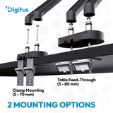 Digitus Dual Design Monitorhalterung, 2x 35", 2x 10 kg schwarz