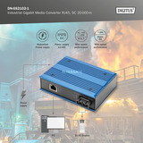 Digitus Industrieller Gigabit Medienkonverter RJ45, SC 20 km 