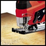EINHELL Power X-Change Akku-Stichsäge TC-JS 18 Li, 18Volt rot/schwarz, Li-Ionen Akku 2,5Ah, Koffer E-Box Basic