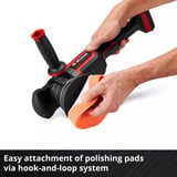EINHELL Professional Akku-Exzenterpolierer CP-EP 18/125 Li BL-Solo, 18Volt, Poliermaschine rot/schwarz, ohne Akku und Ladegerät