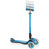 GLOBBER Elite Deluxe mit Leuchtrollen, Scooter hellblau