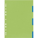 Herlitz Kartonregister A4 6-tlg.2-farb.GREENline, Trennstreifen 