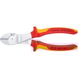 KNIPEX Kraft-Seitenschneider 74 06 180, Schneid-Zange rot/gelb, VDE-geprüft