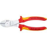 KNIPEX Kraft-Seitenschneider 74 06 180, Schneid-Zange rot/gelb, VDE-geprüft