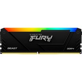 Kingston FURY DIMM 64 GB DDR4-3200 (2x 32 GB) Dual-Kit , Arbeitsspeicher schwarz, KF432C16BB2AK2/64, Beast RGB, INTEL XMP