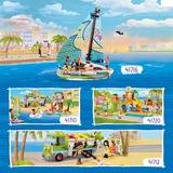 LEGO 41716 Friends Stephanies Segelabenteuer, Konstruktionsspielzeug Spielzeug-Segelboot mit 3 Mini-Figuren