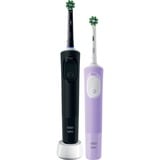  Oral-B Vitality Pro D103 Duo, Elektrische Zahnbürste schwarz/lila, Black/Lilac Violet, inkl. 2. Handstück