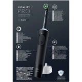  Oral-B Vitality Pro D103 Duo, Elektrische Zahnbürste schwarz/lila, Black/Lilac Violet, inkl. 2. Handstück