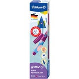 Pelikan Füllhalter Griffix 4 für Linkshänder, Füllfederhalter violett, Sweet Berry