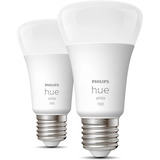 Philips HUE White A60 Smarte Lampe E27 Doppelpack 1100 lm, LED-Lampe ersetzt 75 Watt
