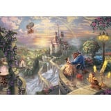 Schmidt Spiele Thomas Kinkade Studios: Disney - Beauty and the Beast in der Nostalgie Metalldose, Puzzle 500 Teile