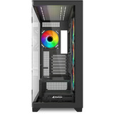 Sharkoon ELITE SHARK CA500 Generalüberholt, Tower-Gehäuse schwarz, Tempered Glass x 2