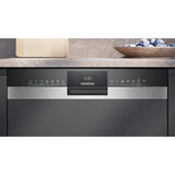 Siemens SN53ES04TE IQ300 , Spülmaschine edelstahl (gebürstet)/schwarz, 60 cm, Home Connect