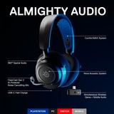 SteelSeries Arctis Nova 7P, Gaming-Headset schwarz/blau, USB-C, Bluetooth