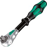 Wera 8100 SC 9 Zyklop Speed-Knarrensatz, zöllig, 28‑teilig, Werkzeug-Set schwarz/grün, 1/2", Speed-Knarre mit schwenkbarem Kopf