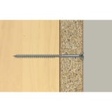 fischer Spanplattenschraube ClassicFast II 6,0x180 Senkkopf TX 100 Stück, mit Teilgewinde, verzinkt
