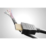 goobay High-Speed-HDMI 90°-Kabel mit Ethernet schwarz, 5 Meter