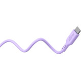 goobay USB 2.0 Silikonkabel lila, USB-C Stecker > USB-C Stecker lila, 1,5 Meter, PD 60 Watt