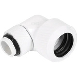 Alphacool Eiszapfen 16mm HardTube Anschraubtülle 90° drehbar G1/4 - White, Verbindung weiß