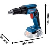 Bosch Professional Akku-Trockenbauschrauber GTB 18V-45 Professional solo blau/schwarz, ohne Akku und Ladegerät