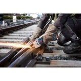 Bosch Professional Akku-Winkelschleifer GWS 18V-11 Professional solo, 18Volt blau, ohne Akku und Ladegerät, in L-BOXX
