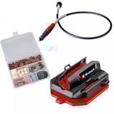EINHELL Schleif- und Gravur-Werkzeug TC-MT 150 E, Gravierer schwarz/rot, 150 Watt, 117-teiliges Zubehör-Set