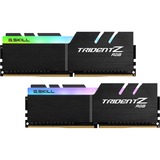 G.Skill DIMM 16 GB DDR4-3000 (2x 8 GB) Dual-Kit, Arbeitsspeicher schwarz, F4-3000C16D-16GTZR, Trident Z RGB, INTEL XMP