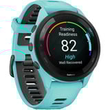 Garmin Forerunner 265, Smartwatch türkis/schwarz, 46 mm, Silikon-Armband