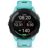 Garmin Forerunner 265, Smartwatch türkis/schwarz, 46 mm, Silikon-Armband