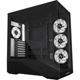 Lian Li Vector V100 , Tower-Gehäuse schwarz, Tempered Glass x 2