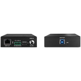Lindy USB 3.2 Gen 1 Cat.6A HDBaseT Extender, USB-Extender schwarz, 100m