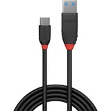 Lindy USB 3.2 Gen 2 Kabel Black Line, USB-A Stecker > USB-C Stecker schwarz, 1,5 Meter