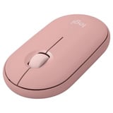 Logitech Pebble Mouse 2 M350s, Maus rosa, Bluetooth, für Windows/macOS/iPadOS/Android/ChromeOS/Linux