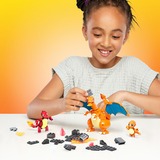 Mattel MEGA Pokémon Glumanda Evolution Set, Konstruktionsspielzeug mit 3 Actionfiguren, 313 Teile