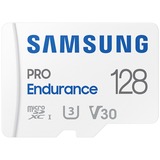 SAMSUNG PRO Endurance 128 GB microSDXC (2022), Speicherkarte weiß, UHS-I U3, Class 10, V30