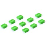 SMARTKEEPER ESSENTIAL Mini USB-B Port Lock (UL04), Einsteckschloss Farbcode Grün, 10 Stück