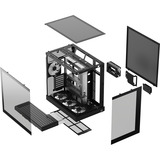 APNX V2-F-BK-v1, Tower-Gehäuse schwarz, Tempered Glass x 3