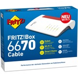 AVM FRITZ!Box 6670 Cable, Router weiß/rot
