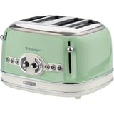 Ariete Vintage 4-Schlitz-Toaster 156 hellgrün, 1.600 Watt, für 4 Scheiben Toast