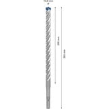 Bosch EXPERT Hammerbohrer SDS-plus-7X, Ø 14mm Arbeitslänge 200mm