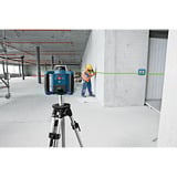 Bosch Rotationslaser GRL 300 HVG Professional, mit Halterung blau/schwarz, grüne Laserlinie, mit Laser-Empfänger LR 1, im Koffer