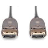 Digitus DisplayPort AOC Hybrid Glasfaserkabel, UHD 8K schwarz, 10 Meter