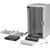 Digitus Netzwerk-Set SOHO Pro 10" 315x300 mm (BxT), IT-Schrank hellgrau, 12 Höheneinheiten