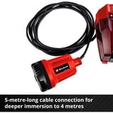 EINHELL Akku-Klarwasserpumpe GE-SP 18 Li - Solo, Tauch- / Druckpumpe rot/schwarz, ohne Akku und Ladegerät
