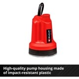 EINHELL Akku-Klarwasserpumpe GE-SP 18 Li - Solo, Tauch- / Druckpumpe rot/schwarz, ohne Akku und Ladegerät