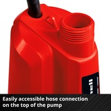 EINHELL Akku-Klarwasserpumpe GE-SP 18 Li - Solo, Tauch- / Druckpumpe rot/schwarz, ohne Akku und Ladegerät